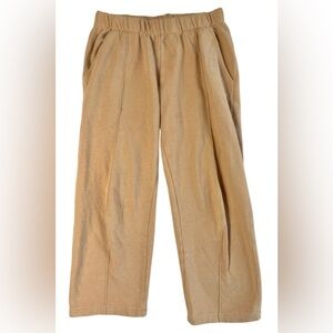 Easy Standard Cropped Sweatpants Camel Size M
